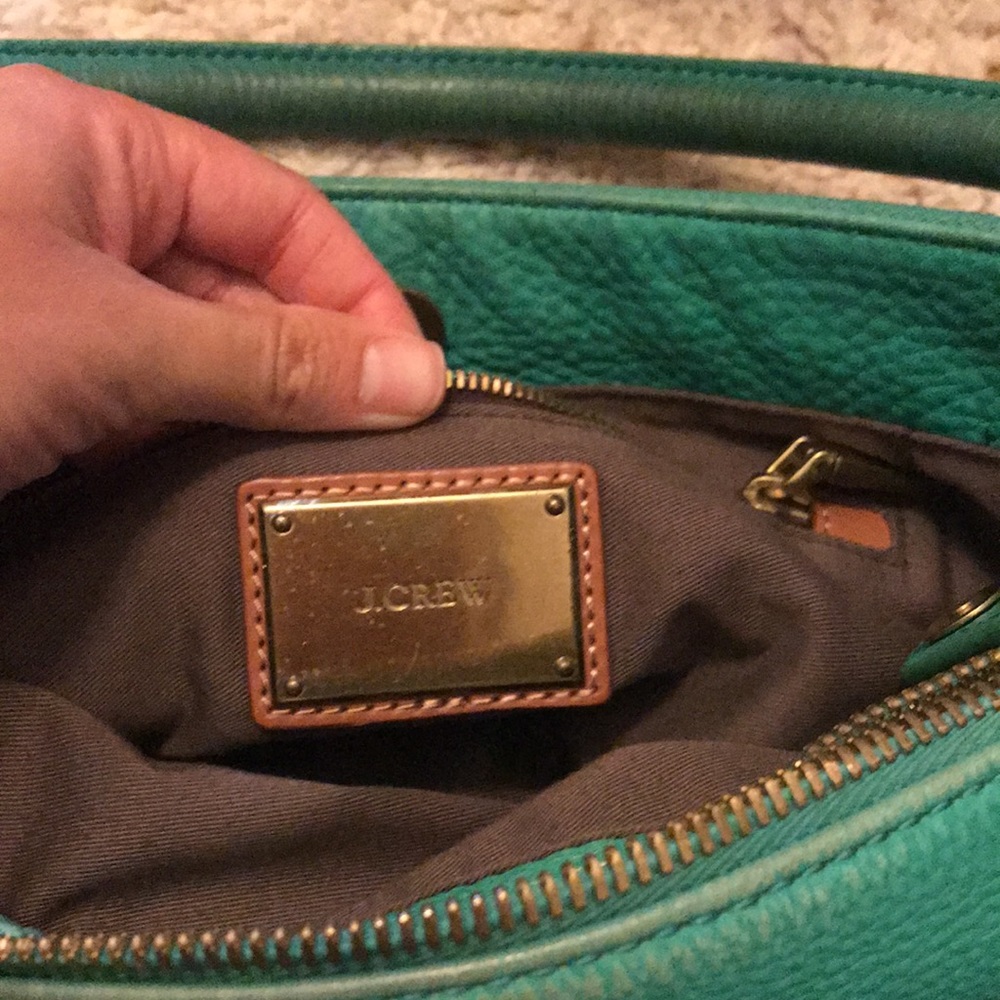 J. Crew green Leather Hobo Shoulder Bag - Picture 3 of 3